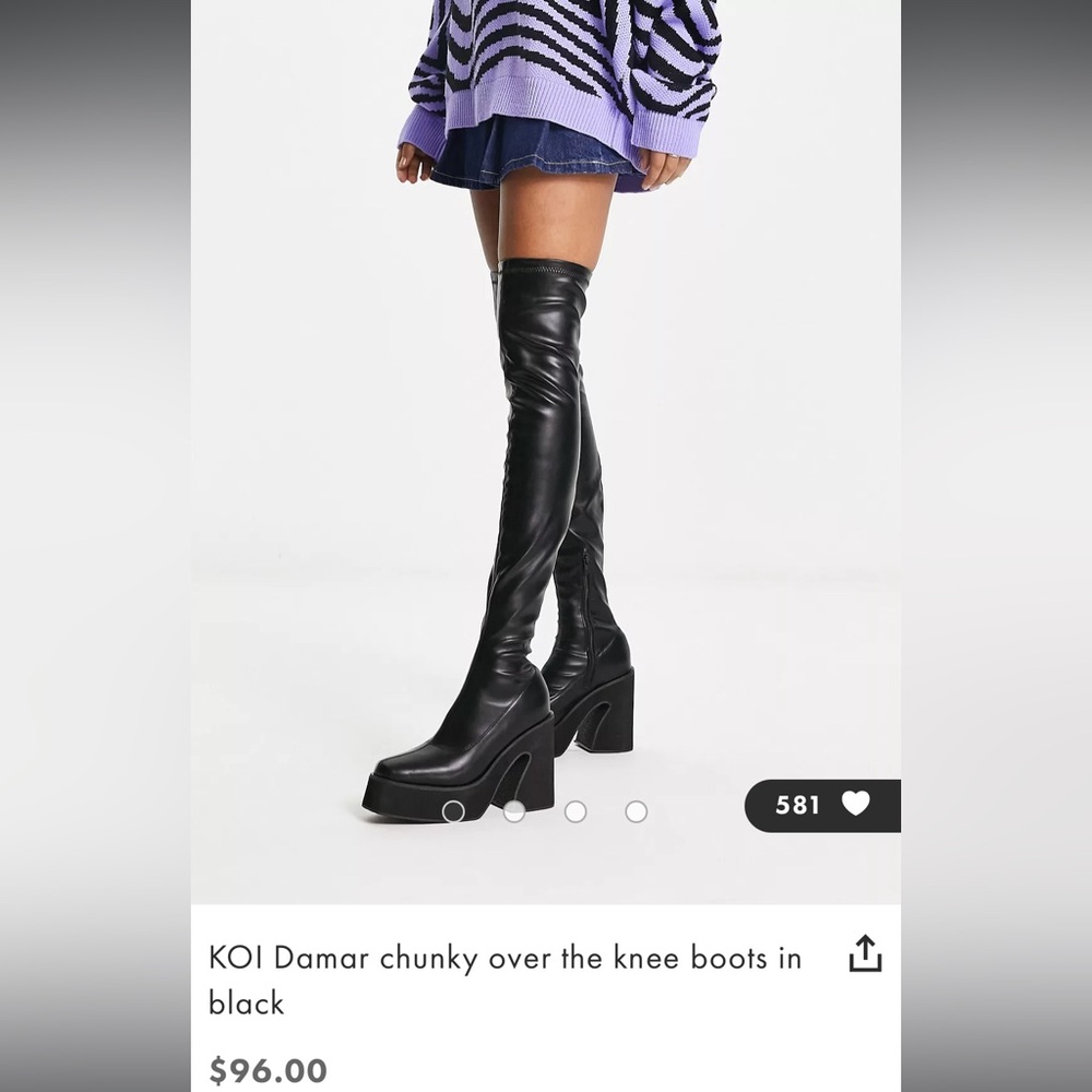 Damar Thigh High Platform Boots